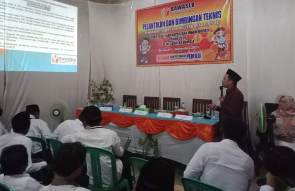 Jelang Pilkada Lamteng, 66 PTPS Kecamatan Rumbia Dilantik