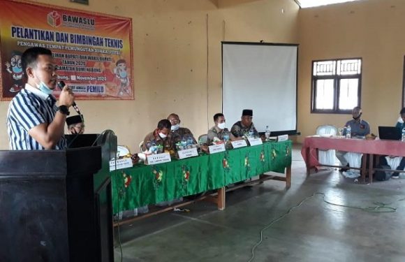 Panwascam Buminabung Lantik 66 PTPS