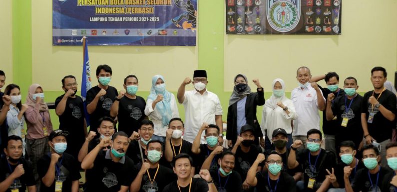 Agus Suwandi Terpilih Sebagai Ketua PERBASI Lampung Tengah 2021-2025