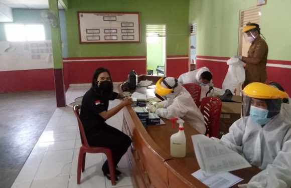 722 Adhoc Kecamatan Trimurjo Jalani Rapid Test