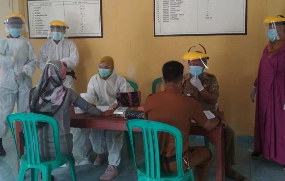 Rapid Test, Enam Penyelenggara Pilkada di Kecamatan Punggur dan Trimurjo Reaktif