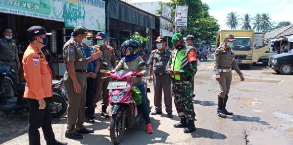 Satgas Covid-19 Kabupaten Lamteng Gelar Operasi Yustisi di Kecamatan Punggur