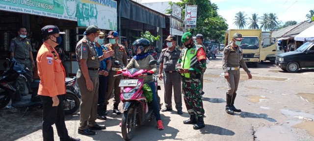 Satgas Covid-19 Kabupaten Lamteng Gelar Operasi Yustisi di Kecamatan Punggur