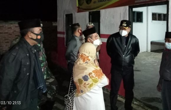 Bupati Lamteng Musa Ahmad Pantau Langsung Kesiapan Posko Covid-19 Kecamatan Trimurjo di Malam Hari