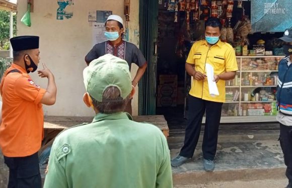 Kakam, Bhabinsa, Bhabinkamtibmas dan Aparatur Kampung Liman Benawi Rutin Woro-Woro Prokes