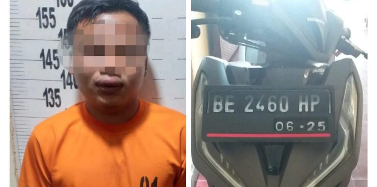 Tujuh Jam dari Laporan, Tersangka Penggelapan Motor  Berhasil Dibekuk Unit Reskrim Polsek Punggur