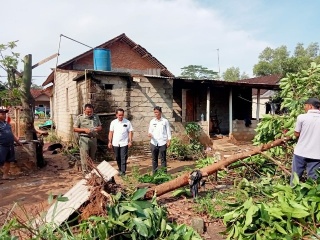 Puluhan Rumah di Putralempuyang Rusak Diterjang Puting Beliung