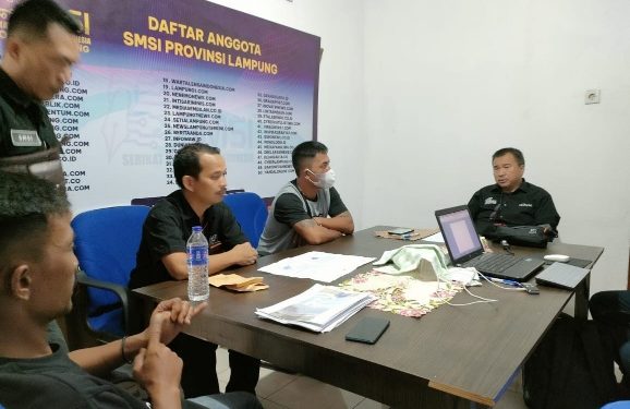 SMSI Lampung Gelar Rapat Pemantapan Kepengurusan SMSI di Dua Kabupaten