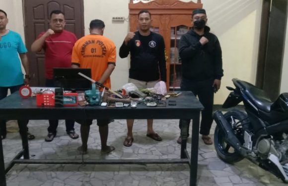 Curi Sepeda Motor, HP dan Uang Tunai, Pelaku Curat Diringkus Polsek Seputihsurabaya