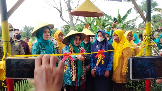 Mardiana Musa Ahmad Resmikan Hidroponik Park dan Agro Edukasi di Kampung Sulusuban
