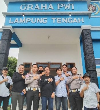 Kasat Lantas Polres Lamteng dan PWI Siap Bangun Sinergi