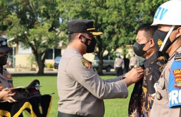 Upacara PDTH Aipda RS, Kapolres Lamteng; Walau Berat, Tetap Kita Laksanakan Demi Kebaikan