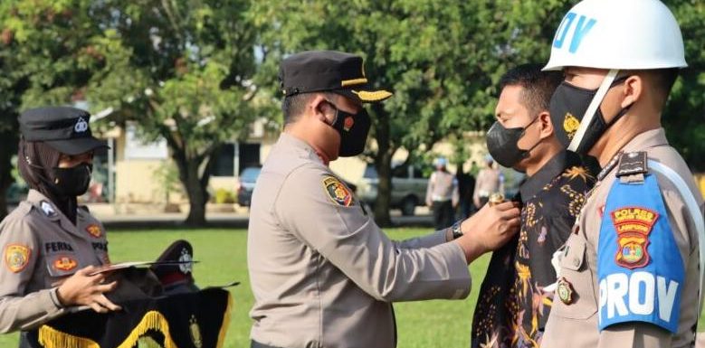 Upacara PDTH Aipda RS, Kapolres Lamteng; Walau Berat, Tetap Kita Laksanakan Demi Kebaikan