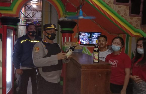 Patroli Gabungan Tempat Hiburan di Simpang Randu, Petugas Angkut Sepeda Motor Bodong dan Miras