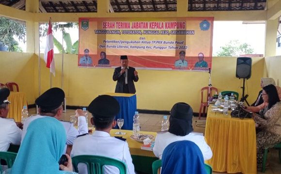 Sertijab Kakam Terpilih Periode 2022-2028 di Kecamatan Punggur Tanpa Dihadiri Kakam Aktif Lainnya