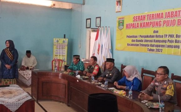 Sertijab Kakam Pujobasuki, Sarnoto Ajak Rapatkan Barisan Demi Kamajuan Kampung