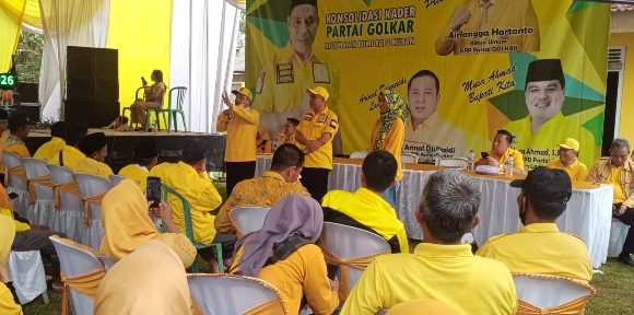 Konsolidasi Kader Partai Golkar Kecamatan Bumiratunuban, Edi Yonisa Siap Tempur Pada Pileg 2024
