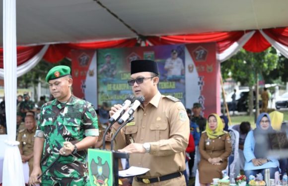 Buka Lomba PBB Linmas se-Lamteng, Wabup Ardito Wijaya ; Kedisiplinan Adalah  Modal yang Harus Dimiliki Anggota