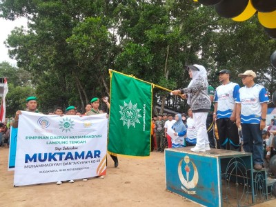 Ribuan Peserta Ikuti Jalan Sehat dan Bakti Sosial Semarak Muktamar ke 48 Muhammadiyah dan Aisyiyah di Lampung Tengah