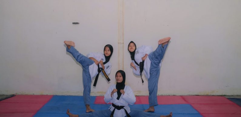 Porprov Lampung 2022, Tim Taekwondo Beregu Putri Lamteng Raih Perunggu Kategori Poomsae