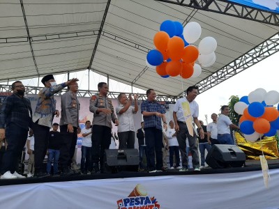 Pesta Rakyat Simpedes BRI Bandarjaya Meriah dan Memukau Tamu Undangan