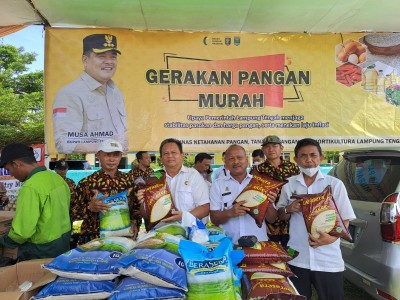 Tekan Inflasi 2023, Dinas Ketahanan Pangan, Tanaman Pangan dan Hortikultura Lamteng Gerakan Pangan Murah
