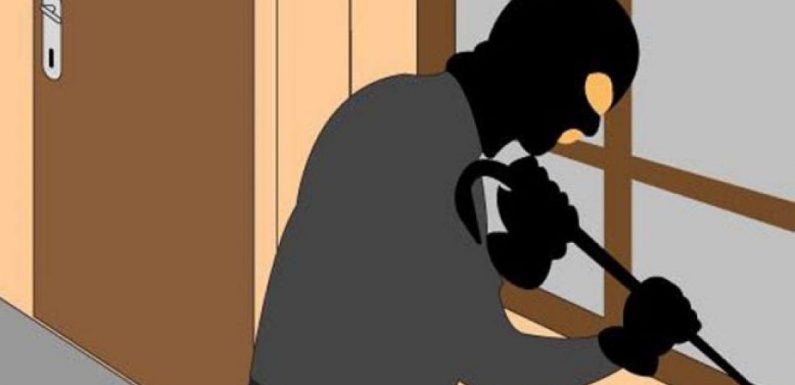 Ditinggal Buruh, Eh Ada Maling Masuk Rumah