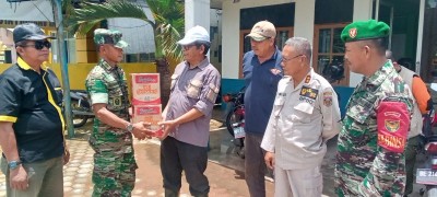 Kodim 0411/KM Beri Bantuan Sembako untuk Korban Banjir di Terusannunyai