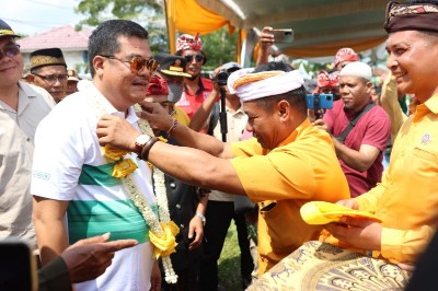 Bupati Lamteng Minta Pemuda Hindu  Merawat Kelestarian Ogoh-Ogoh