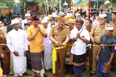 Resmikan Pure Dalem Desa Adat Pekraman di Wayseputih, Bupati Musa Harapkan Lestarikan Seni Budaya Hindu