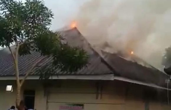 Satu Gedung di RSUDSR Lamteng Terbakar Jelang Berbuka Puasa