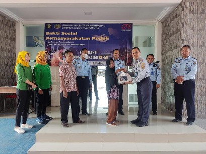 Sambut HBP ke-59, Lapas Kelas IIB Gunungsugih Gelar Baksos Pemasyarakatan Peduli
