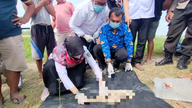 Miris, Bayi Baru Lahir Dibuang di Irigasi Seputihbanyak, Kondisinya Mengenaskan