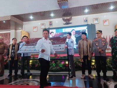 Partai Perindo Lamteng Turut Meriahkan Kirab Pemilu 2024