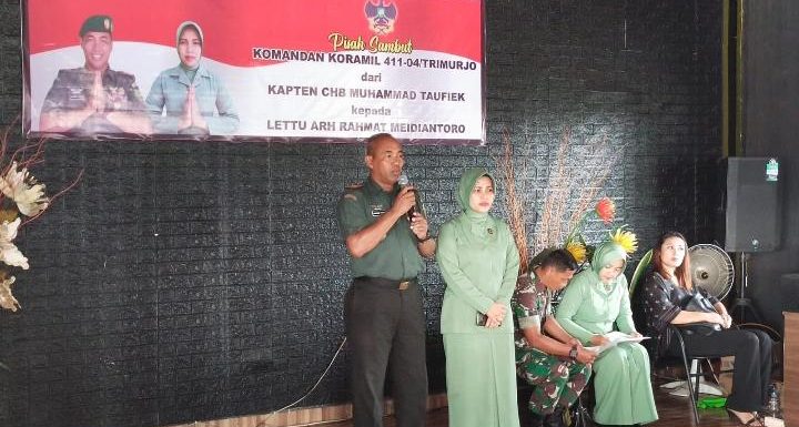 Danramil 411-04/Trimurjo Diserahterimakan, Dari Kapten Chb. M. Taufik Kepada Lettu Arh. Rahmat Meidiantoro