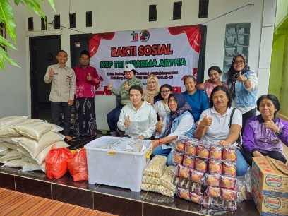 Peringati HUT ke 25, KSP Tri Dharma Arta Bagikan Ratusan Paket Sembako kepada ODGJ di Lamteng
