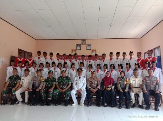 39 Calon Anggota Paskibra Kecamatan Punggur Resmi di Kukuhkan