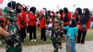 Camat Punggur Buka Karnaval Kemerdekaan Pelajar Tingkat Paud dan TK