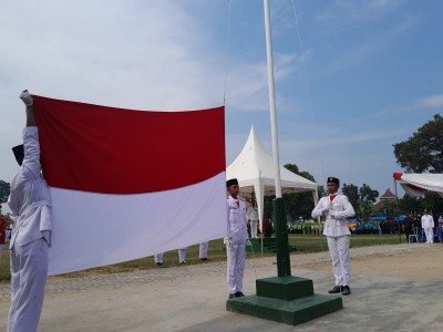 Upacara Peringatan HUT RI ke-79 di Kecamatan Seputih Mataram Berlangsung Khidmat