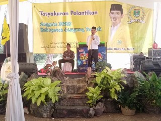 Usai Dilantik Sebagai Anggota DPRD Lamteng, Syaifudin Basuni Gelar Tasyakuran