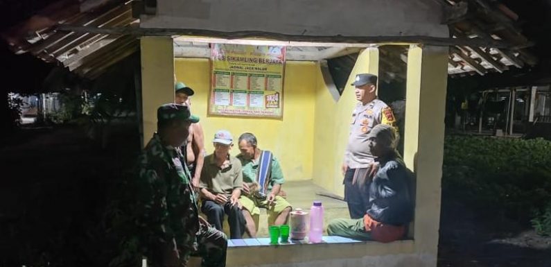 Bhabinkamtibmas Polsek Seputih Mataram Bersama Bhabinsa Tingkatkan Patroli Sambang