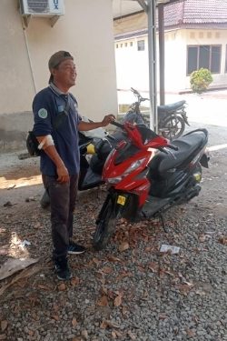 Bripka Rico Selamatkan Motor Pegawai PLN dari Pencurian