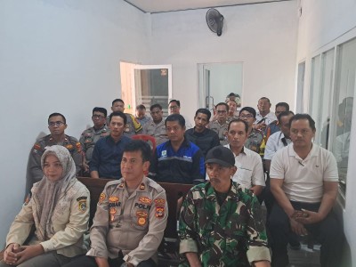 Kapolsek Trimurjo Saksikan Live Streaming Launching Gugus Tugas Polri Dalam Mendukung Ketahanan Pangan