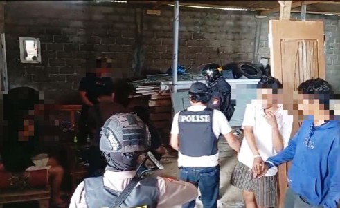 Asik Pesta Narkoba, 7 Pelaku Berhasil Diringkus Tim Gabungan Polres Lampung Tengah