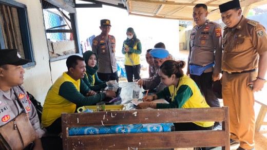 Polsek Seputih Mataram Gelar Apel Kesiapan Personil PAM TPS