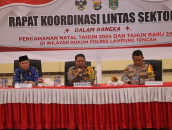 Kapolres Lamteng Pimpin Rakor Lintas Sektoral