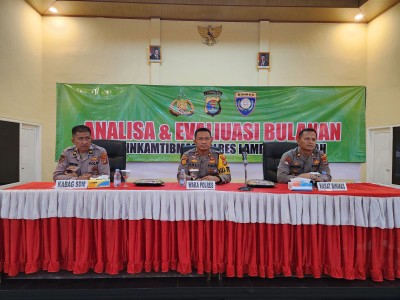 Polres Lamteng Gelar Pembekalan kepada Bhabinkamtibmas
