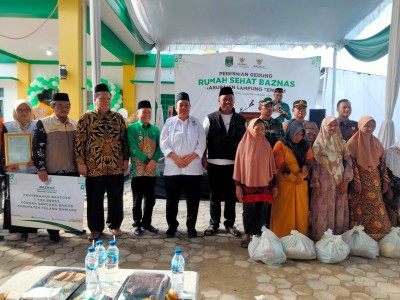 Rumah Sehat Baznas Lamteng Diresmikan, Siap Buka Layanan Rawat Inap