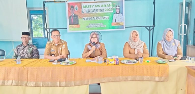 Kampung Tanggul Angin Gelar Muskamsus Penetapan Daftar KPM BLT-DD Tahun 2025