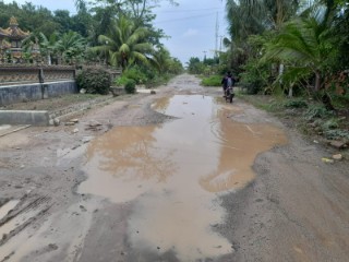 Warga Kampung Dharma Agung Harapkan Perbaikan Jalan